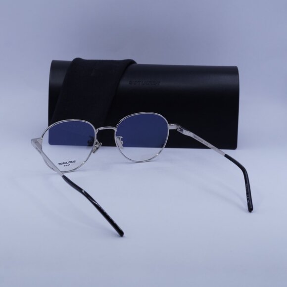 Saint Laurent SL532 005 Round Eyeglasses 53mm – Silver - Picture 6 of 10